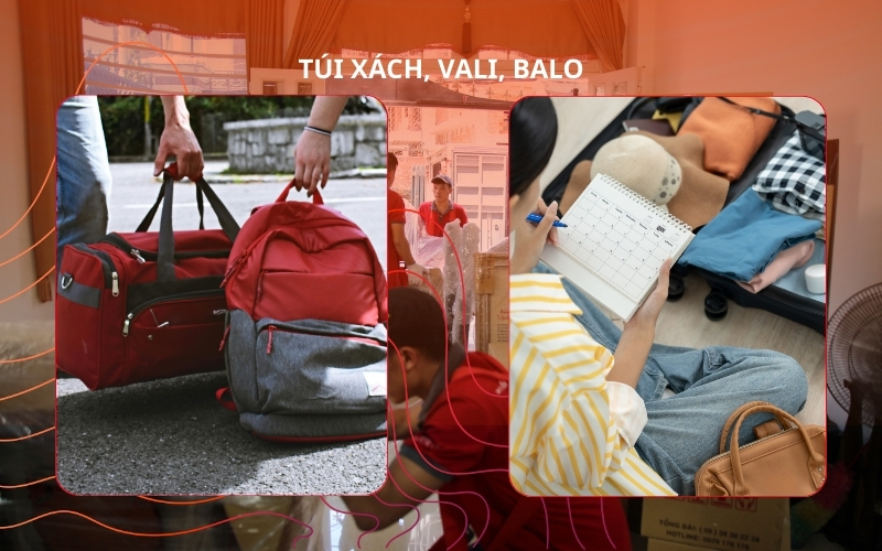 vật dung đóng gói đồ đạc