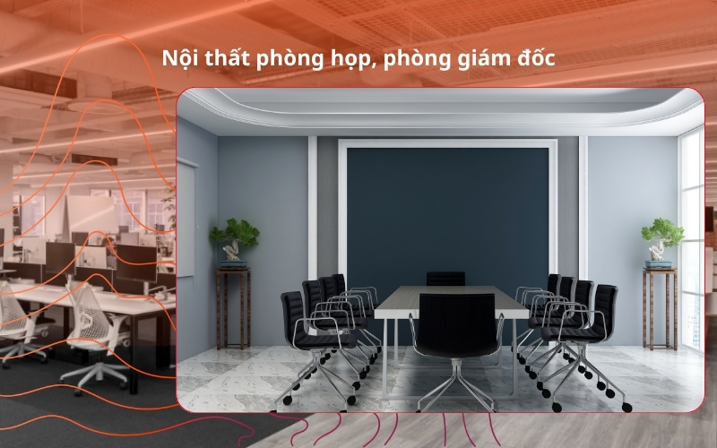 nội thất phòng họp trong văn phòng