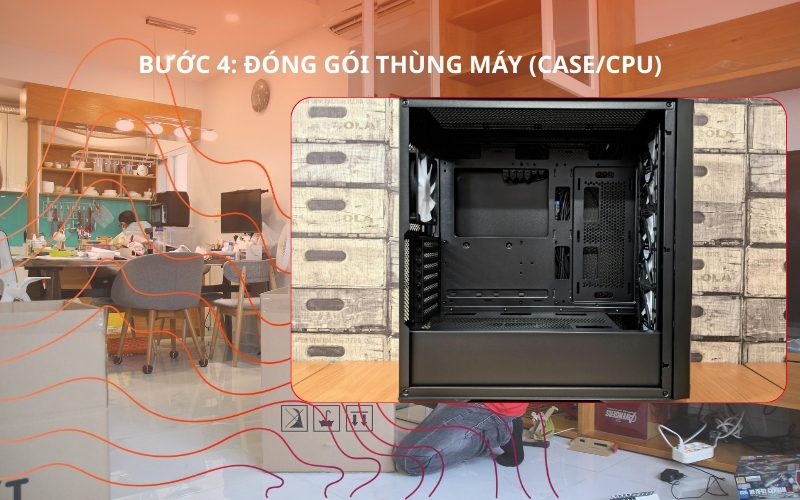 Bước 4 đóng gói thiết bị it văn phòng