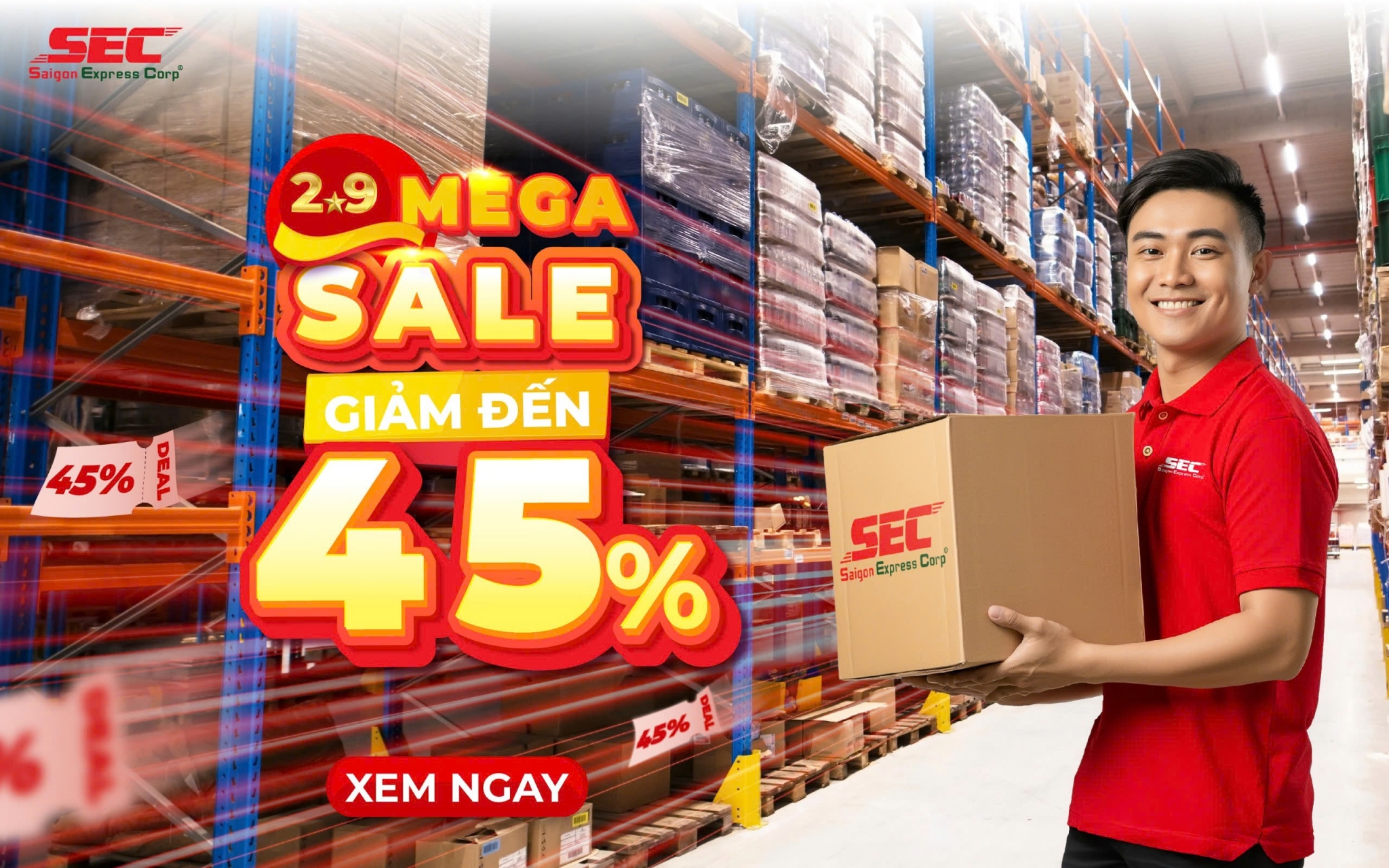 [MEGA SALE 2.9] GIẢM NGAY ĐẾN 45% PHÍ THUÊ KHO