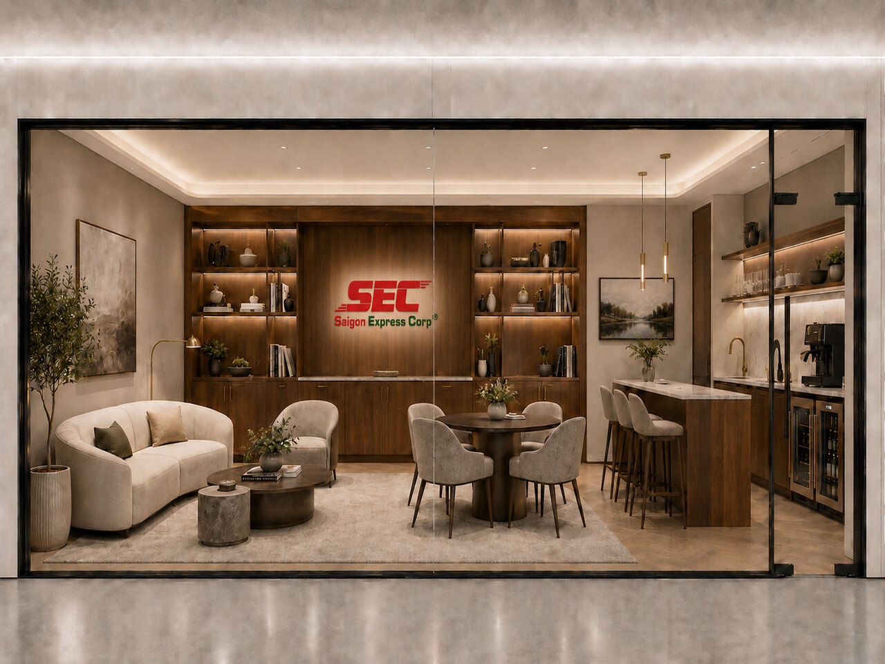 Phòng chờ Luxury tại SEC Warehouse