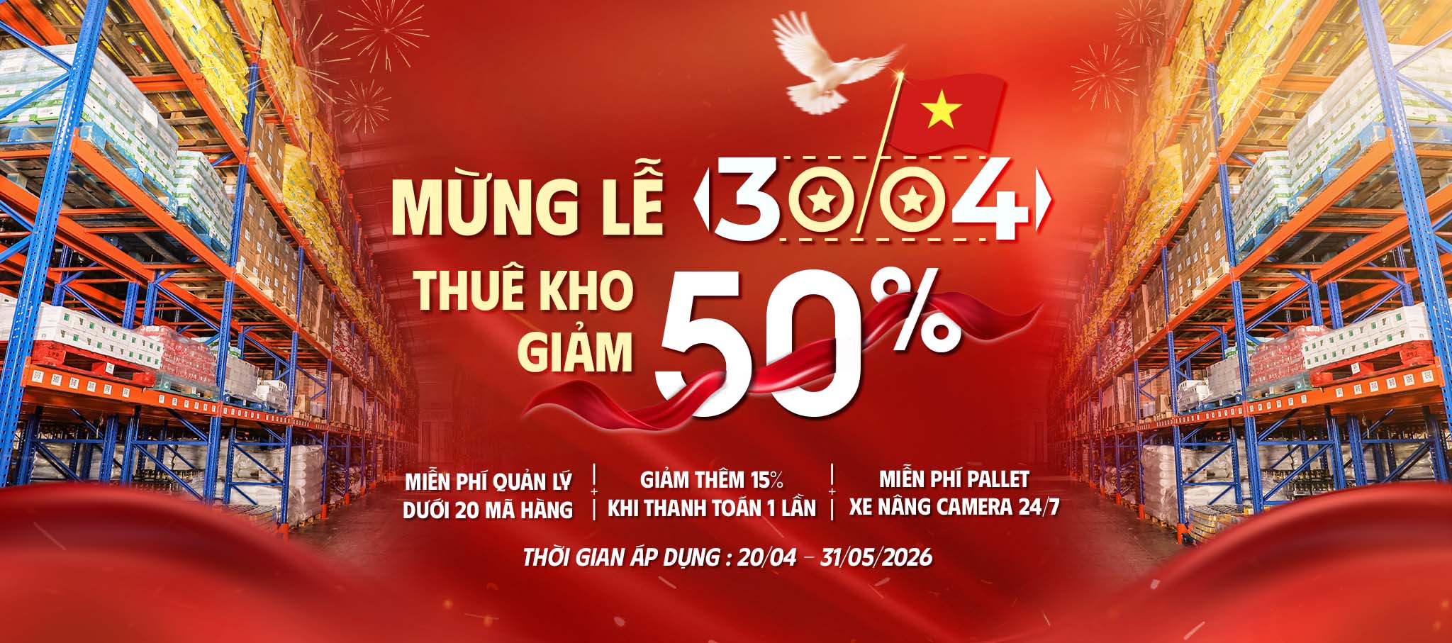 KHUYẾN MÃI 30/04 - Trang Chủ